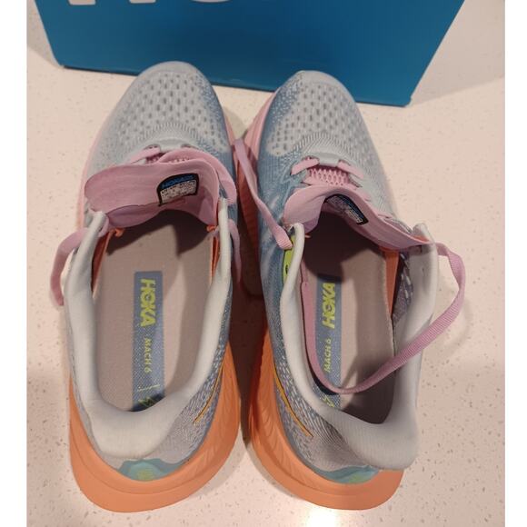 Hoka One One Mach 6 Womens Size 7.5B Blue Road Running - Picture 4 of 7